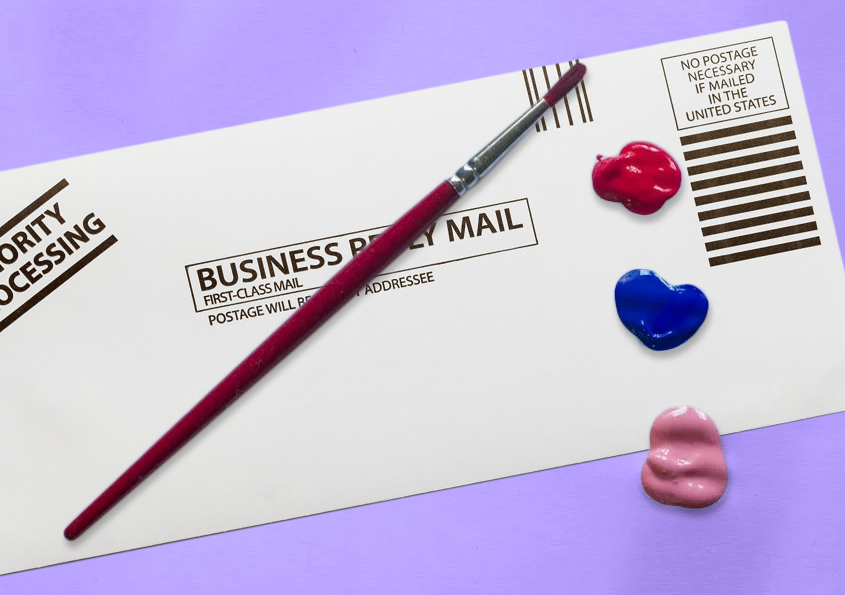 RA - anyone can design eye-catching direct mail